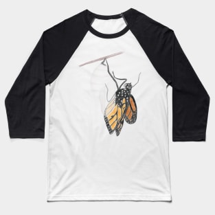 Monarch Butterfly Emerging Baseball T-Shirt